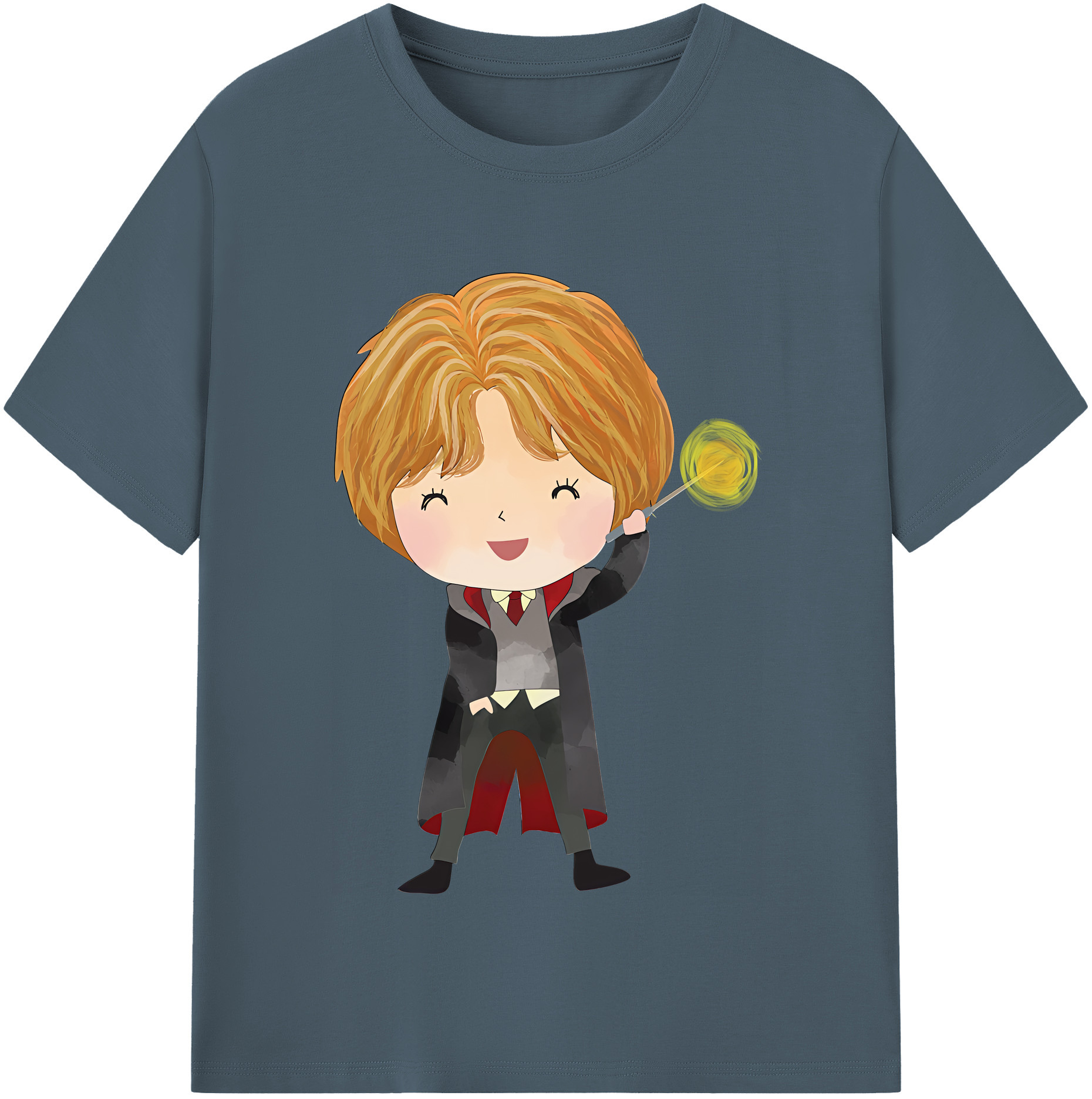 （画像用） Harry Potter ハリー・ポッターシリーズ 綿100％半袖Tシャツ（フロントプリント）